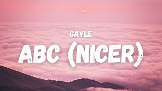 GAYLE  abc nicer Lyrics TikTok Song  forget you and your mom and your sister and your job [upl. by Halette28]