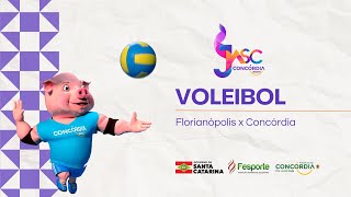 JASC 2024  VOLEIBOL MASCULINO  FLORIANÓPOLIS x CONCÓRDIA [upl. by Ultun917]