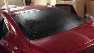 How to Install apply Back Windshield tint film Precut kit on a car suv truck window [upl. by Notanhoj]