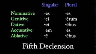 The Fifth Declension [upl. by Moht906]