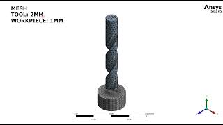 Explicit dynamics drilling simulation Ansys Mechanical [upl. by Aketal]