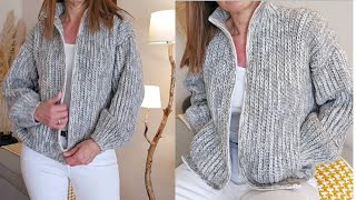 Comotejer ChaquetaCardigan a crochet [upl. by Mannuela]