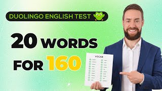 Duolingo English Test 20 Words for 160 [upl. by Aivatco]