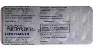 LONITAB 10 Tablets MINOXIDIL TABLETS IP 10 mg [upl. by Ia]