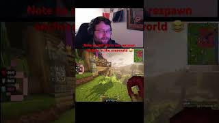 Respawn anchors are not meant for the overworld 😂😂 minecraft moddedminecraft gaming twitch [upl. by Artaed]