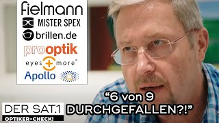 quot6 von 9 Brillen durchgefallenquot  Der GutachterCheck  Der SAT1 OptikerCheck [upl. by Maddeu784]