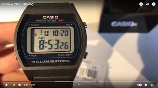 Casio W202  Unboxing and Features Is it a Casio B640WB [upl. by Eilesor]