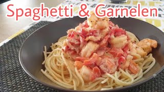 Spaghetti mit Garnelen schnell zubereitet [upl. by Nisbet]