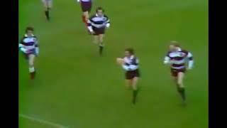 Gareth Edwards Try  Barbarians v New Zealand  1973 Rugby Match [upl. by Hephzibah]