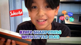 Knife Sharpening Tutorial 🔪 knifesharpening whetstone whetstonesharpening knifeskills [upl. by Enylrac]