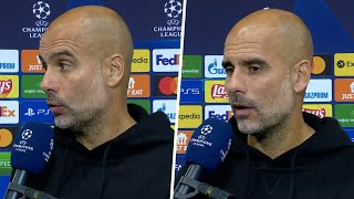 quotMessis goal was fantasticquot Pep Guardiola reacts to PSG 20 Man City [upl. by Akedijn]