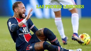 Las 7 PEORES LESIONES de Neymar jr [upl. by Anoblav]