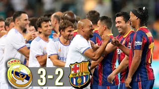 LEGENDS Real Madrid х Barcelona Show Figo RCarlos Ronaldinho RivaldoEl Clasico 2021 [upl. by Gay]