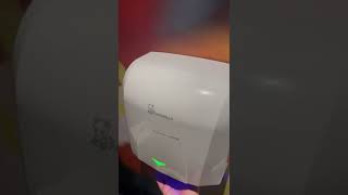 Interesting  Unknown hand dryer A Restaurant Greystones 🚻 [upl. by Boigie]