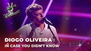 Diogo Oliveira  quotIn Case You Didnt Knowquot  Provas Cegas  The Voice Portugal 2023 [upl. by Kristos]