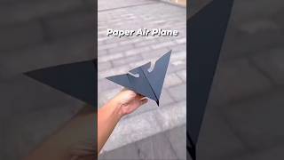 how to make Black jet paper plane  world record paper plane  farest flying paper plane [upl. by Ahsieat116]