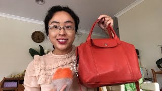 Longchamp LE PLIAGE CUIR wear and tear review [upl. by Vitalis]