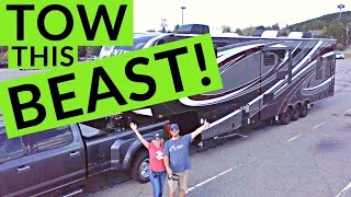 Towing a Large 5th Wheel RV  Full Time RV Truck and Towing  Changing Lanes [upl. by Philemon]