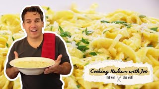 Worlds Best Fettuccine Alfredo  Cooking Italian with Joe [upl. by Oiluig]