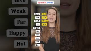 Opposite Words in English  Vocabulary for Beginners shrots OppositeWords LearnEnglish [upl. by Nev678]