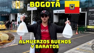 Almuerzos buenos y baratos en Bogotá SALIÓ BIEN [upl. by Ellednahc896]