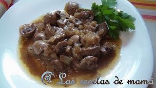 Receta de Riñones al Jerez [upl. by Cordi508]