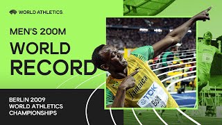 World Record  Mens 200m Final  World Athletics Championships Berlin 2009 [upl. by Elli78]