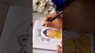 Bhuddha mandala art peaceful buddhaart mandalarts yshorts subscribe TheamazingArtDIY [upl. by Okim]