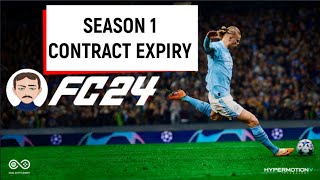 FIFA24 EA SPORTS FC24  Season 1 Contract Expiry Players Free Agents [upl. by Agler]