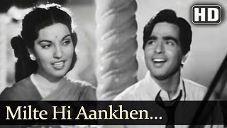 Milte Hi Aankhen HD  Babul Songs  Dilip Kumar  Nargis  Talat Mahmood  Filmigaane [upl. by Jacenta]