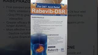 Rabeprazole sodium ec amp domperidone drcapsules [upl. by Annwahsal823]