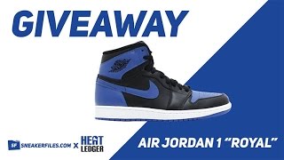 GIVEAWAY Air Jordan 1 Royal 2017 [upl. by Nylidnam669]