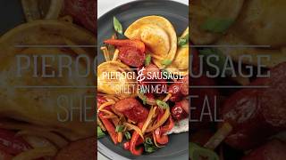 Sheet Pan Pierogi with Sausage Onions and Peppers Recipe [upl. by Simona]