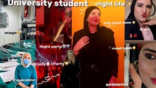 University student night life🌟❤️حضرت لبارتي🪩stage👩‍⚕️grwm💋 [upl. by Lainey]