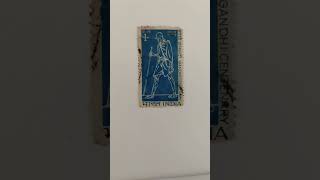 Stamp Mahatma Gandhi mahatmagandhi 1969 history philately centenary india freedom [upl. by Aneelad]