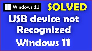 How to Fix USB device not recognized Windows 11 [upl. by Zonda857]