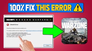 How to Fix DirectX Encountered an Unrecoverable Error in Call of Duty Warzone 3 on PC Updated Way [upl. by Ileak]