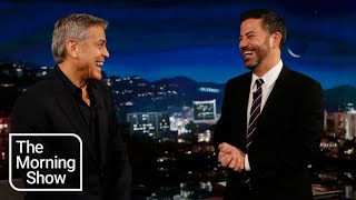 George Clooney reveals his classic prank on Jimmy Kimmel show [upl. by Hamehseer57]