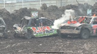 Owatonna Mn demo derby all weld midsize 2024 [upl. by Ailahs]