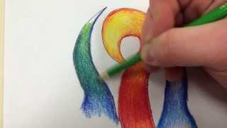 Colored Pencil Tutorial Blending Analogous Colors [upl. by Casia]