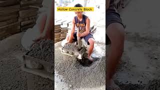 Hollow Concrete Block Making shorts [upl. by Miuqaoj]