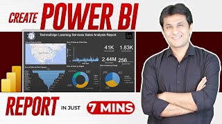 How to create Power BI Dashboard Report in 7 Minutes in Power BI Desktop  PavanLalwani [upl. by Grimaldi902]