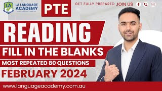 PTE Reading Fill in the Blanks  February 2024 Exam Predictions  Language Academy PTE [upl. by Lowenstein]