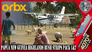 MSFS LIVE ✈️ORBX PNG Highlands Bush Strips Pack1amp2 in the Kodiak✈️ MP Community Flying  orbx [upl. by Marabel]