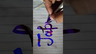 Japnam calligraphy diycalligraphy calligraphyloverwithcalligraphypen handwriting modrencalligra [upl. by Ahtamat415]