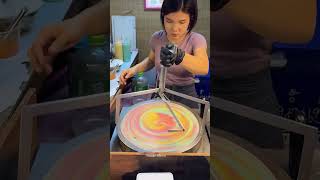 Thailand famous food rainbow creapy viralvideo [upl. by Olvan366]