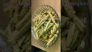 Crispy ladyfingers fry Recipe bindhi Recipe shorts bhindikisabji [upl. by Otrepur47]