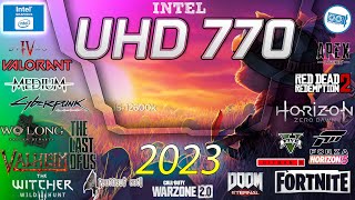 Intel UHD 770 in 15 GAMES i512600K  i712700K i912900K IGPU TEST   20232024 [upl. by Onek958]