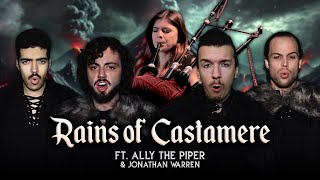 Rains of Castamere  Bass Singers Cover ft Ally The Piper amp Jonathan H Warren [upl. by Juxon]