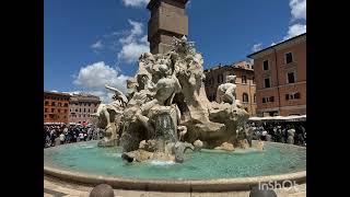 Piazza Navona Roma 🇮🇹 [upl. by Sathrum]